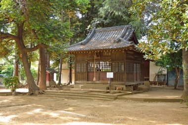 Tapınak manzarası, geleneksel Japon mimarisi.