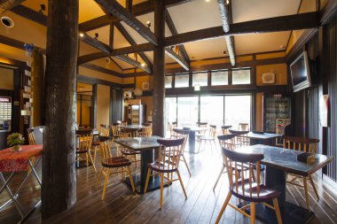 Restoranın modern stil iç tasarımı