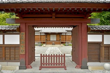 beautiful japanese temple building, buddhism concept