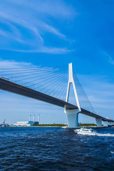 Puente Bahía Yokohama Prefectura Kanagawa Japón —  Fotos de Stock