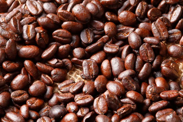 Kávébab Háttér Közelről — Stock Fotó