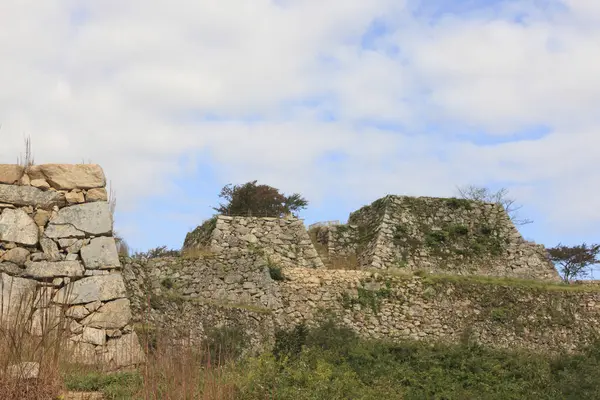 Руины Заброшенной Древней Крепости — стоковое фото