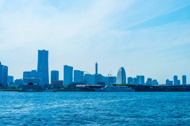 Tokyo, Japonya: Tokyo silueti ve şehrin modern binaları