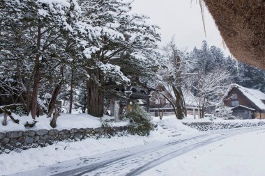 shirakawawa Köyü Kış mevsiminde