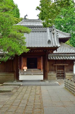 beautiful japanese temple building, buddhism concept