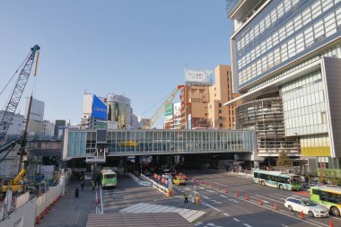 Tokyo şehrinin gündüz manzarası, Japonya