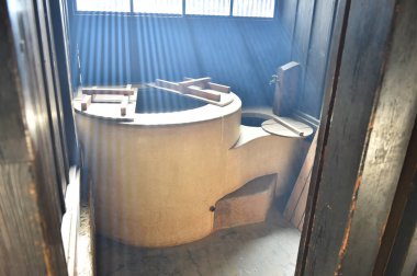 Geleneksel Japon Irori yakın çekim görüntüsü