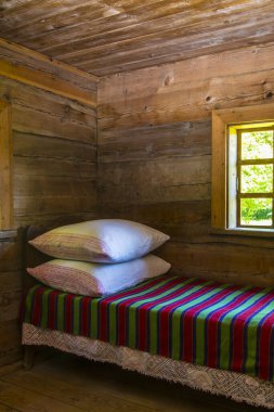 Eski kırsal ev iç dekorasyonu