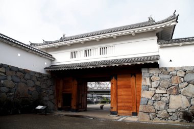 Tapınağın manzarası, Japonya 'nın güzel mimarisi.