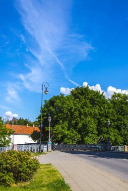 Litvanya 'nın Vilnius kentinin yaz manzarası