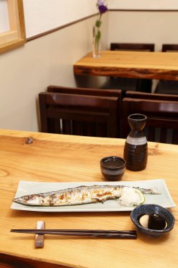 Geleneksel Japon mutfağına yakın çekim 