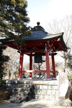 Kyoto 'daki güzel Japon bahçesi manzarası