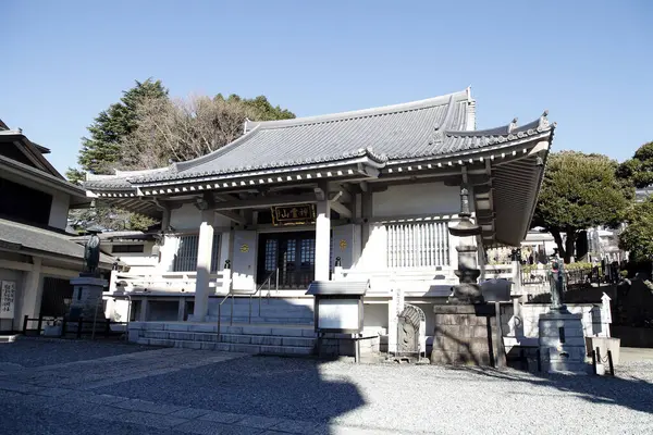 Widok Budynek Świątyni Tradycyjna Japońska Architektura — Zdjęcie stockowe