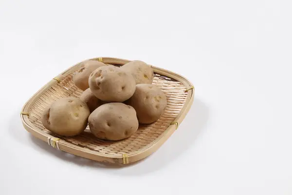 Patate Setaccio Bambù — Foto Stock