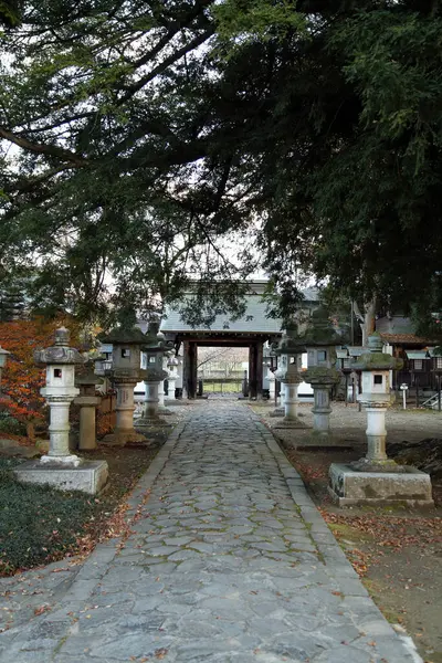 Plan Pittoresque Magnifique Temple Japonais Antique — Photo