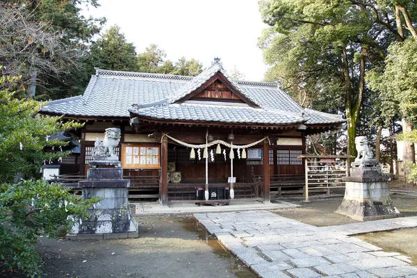 美丽的日本古寺的风景画 — 图库照片
