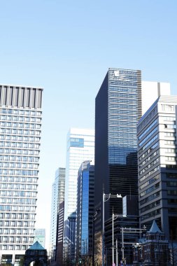 modern binalar mavi bir gökyüzü 