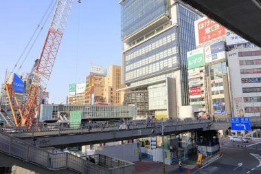 Tokyo şehrinin gündüz manzarası, Japonya