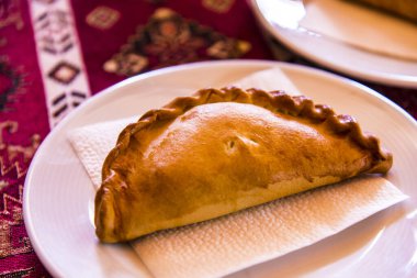 Yakın plan - Restorandaki lezzetli Türk pastanesine yakın plan