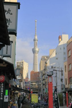 Sumida, Tokyo, Japonya 'daki şehir manzarası