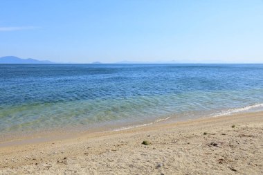 Deniz manzarası çok güzel. 