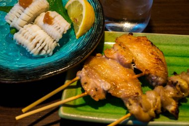 Asya mutfağının yakın çekim görüntüsü