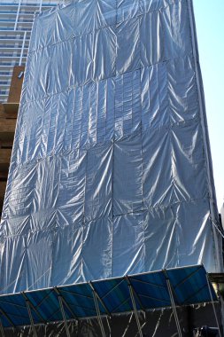 Şehir iş sahasında inşaat önü görüntüsü