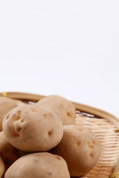 Aardappelen Bamboe Zeef — Stockfoto
