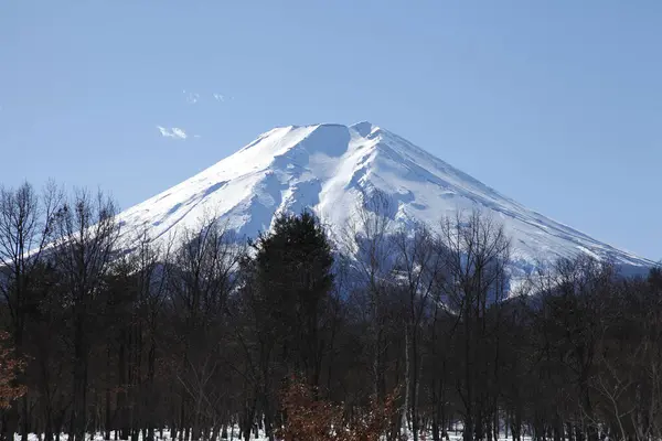 snow covered mount Fuji in Japan