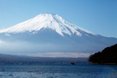 Japonya 'nın Fuji Dağı manzarası