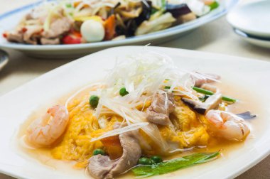 Asya mutfağının yakın çekim görüntüsü