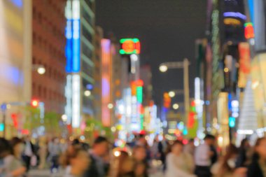Gece bulanık şehir, soyut arkaplan 