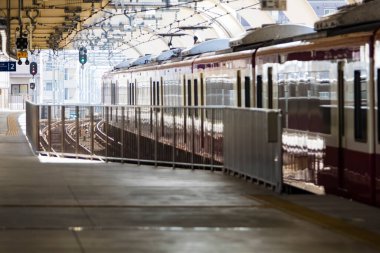 Tren raylı şehir tren istasyonu