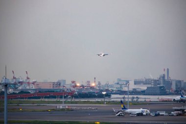 Tokyo uluslararası havaalanı görünümü