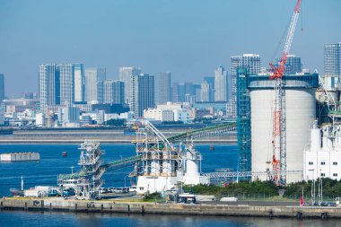 Güneşli bir günde Tokyo şehri.