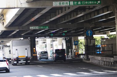 Tokyo, Japonya - Mayıs 2 0 2 0 16: Tokyo, Japonya 'da trafik