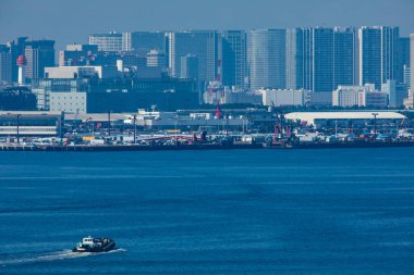 Güneşli bir günde Tokyo şehri.