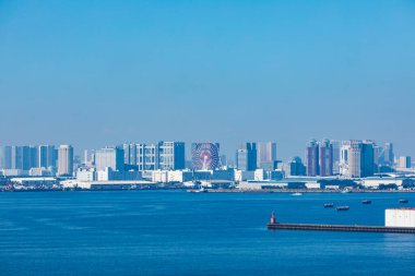 Güneşli bir günde Tokyo şehri.