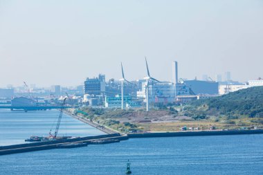 Güneşli bir günde Tokyo şehri.