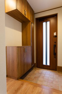 Modern boş bir otel odası.