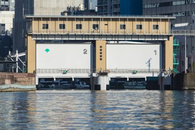 Tokyo şehrindeki modern gökdelenler