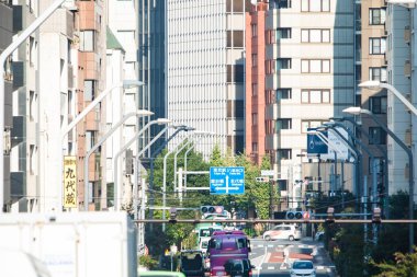 Tokyo şehrindeki modern gökdelenler