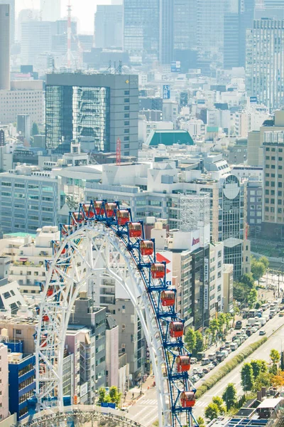 Город Банкё Япония Парк Развлечений Tokyo Dome City Аттракционы Колесами — стоковое фото