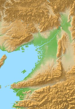 Haritanın çizimi, renk resmi
