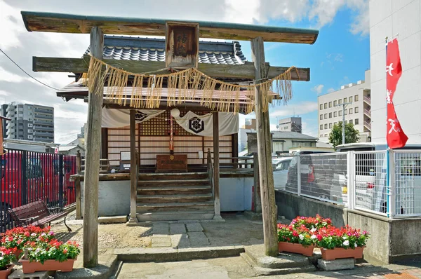 view of the temple building, traditional japanese architecture