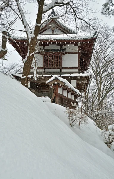 Över Tempelbyggnaden Traditionell Japansk Arkitektur — Stockfoto