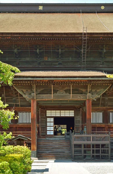 Uitzicht Het Tempelgebouw Traditionele Japanse Architectuur — Stockfoto