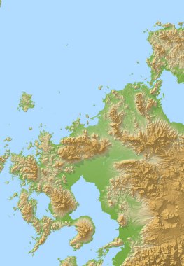 Coğrafya haritası, renk resmi