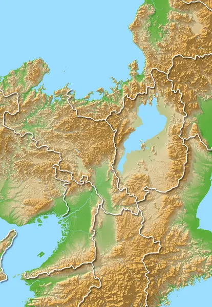 Ilustração Mapa Geografia Imagem Colorida — Fotografia de Stock