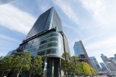 Japonya 'daki modern Tokyo iş merkezi